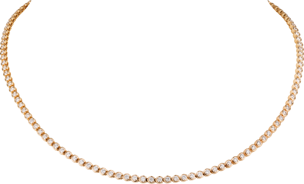 C de Cartier necklaceRose gold, diamonds