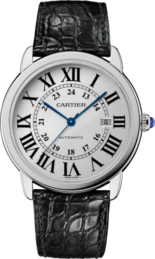 Reloj Ronde Solo de Cartier 42 mm, movimiento automático, acero, piel