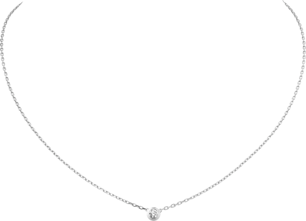 Cartier d'Amour necklace, large modelWhite gold, diamond