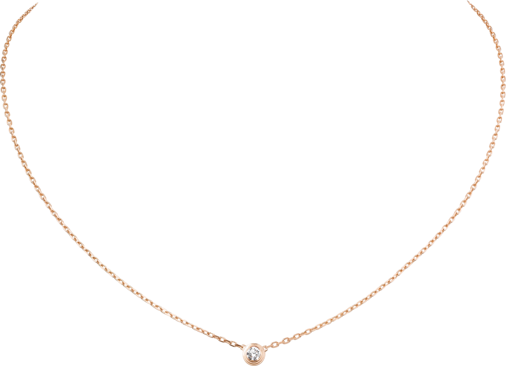 Cartier d'Amour necklace, large modelRose gold, diamond