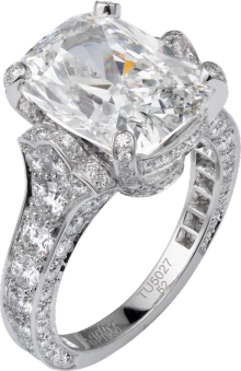 Jewelry ring - Platinum, diamonds - Cartier
