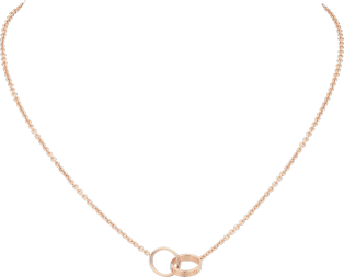 Collier <span class='lovefont'>A </span> Or rose