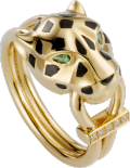 Panthère de Cartier Ring Gelbgold, Lack, Diamanten, Tsavorit