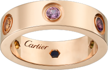 cartier love ring in rose gold