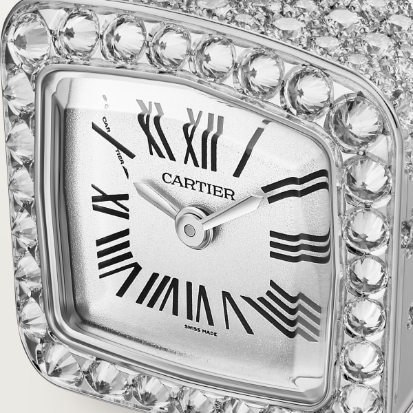 Reloj Reflection de Cartier (Tamaño 15) Cuarzo, oro blanco, diamantes