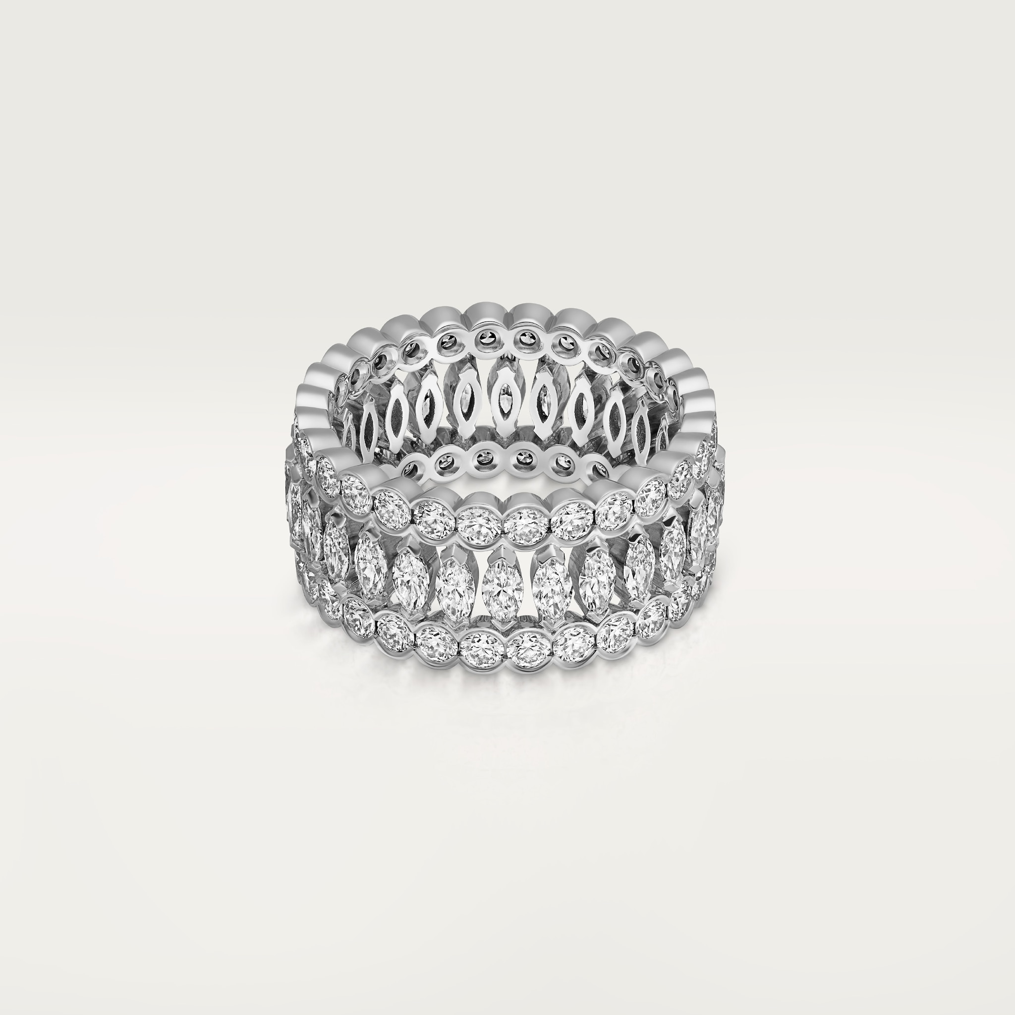 Anillo Broderie de CartierOro blanco, diamantes