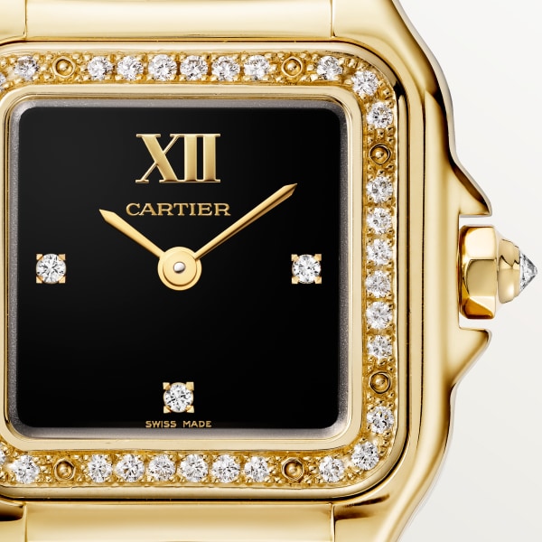 Panthère de Cartier watch Small model, quartz movement, yellow gold, diamonds