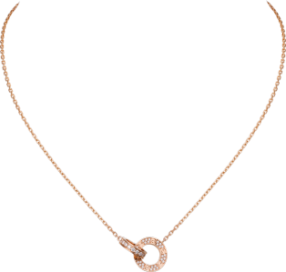 Collar <span class='lovefont'>A </span> Oro rosa, diamantes