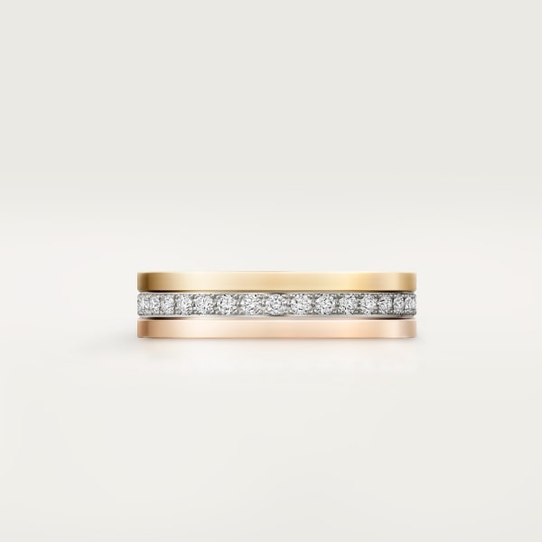 Vendôme Louis Cartier Wedding Ring White gold, yellow gold, rose gold, diamonds