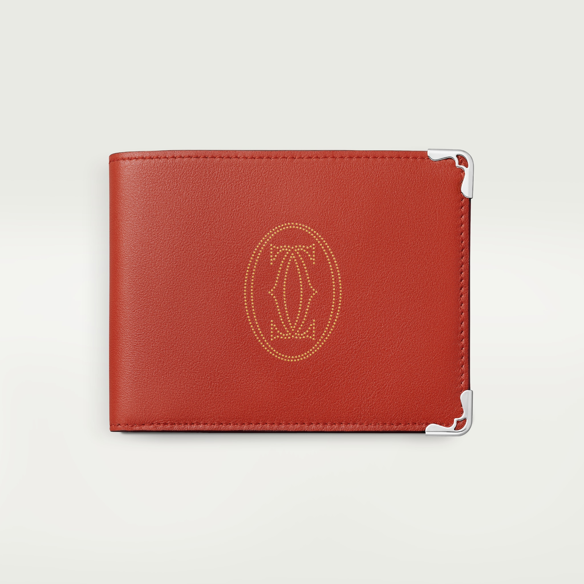 Must de Cartier Small Leather Goods, compact walletTerracotta calfskin