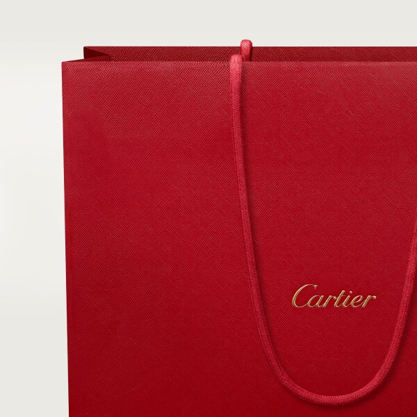 Pequeña marroquinería Panthère de Cartier, bolso de cadena Piel de becerro blush, acabado paladio