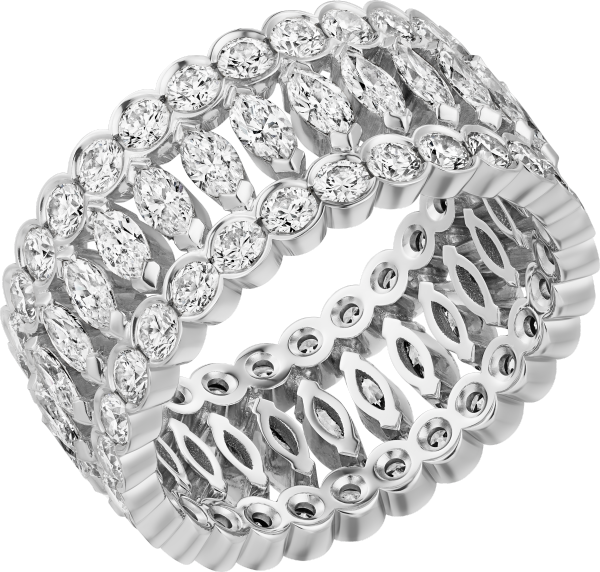 Anillo Broderie de Cartier Oro blanco, diamantes