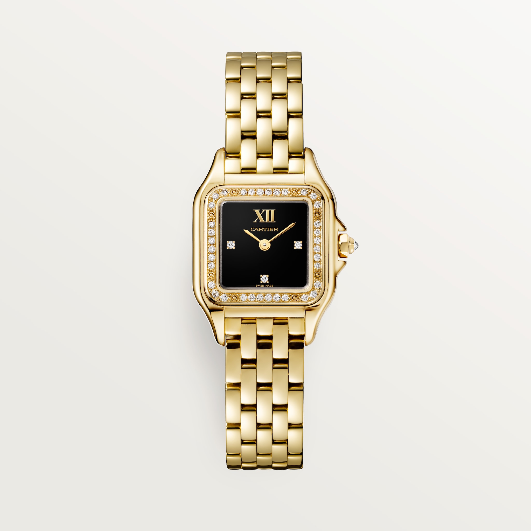 Panthère de Cartier watchSmall model, quartz movement, yellow gold, diamonds