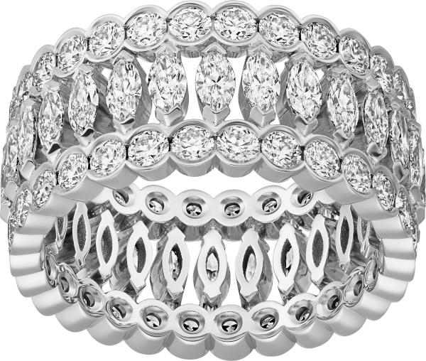 Anillo Broderie de Cartier Oro blanco, diamantes