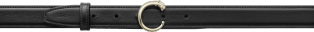 Panthère de Cartier belt Black cowhide, golden-finish buckle