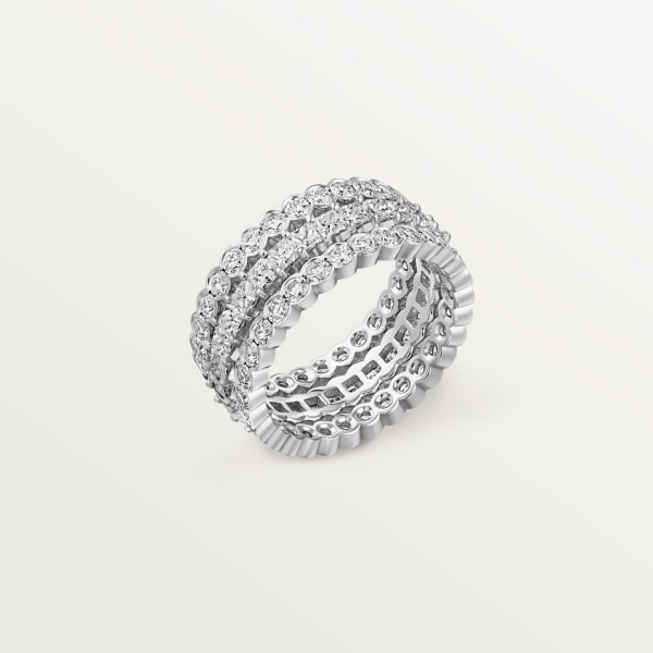 Anillo Broderie de Cartier Oro blanco, diamantes