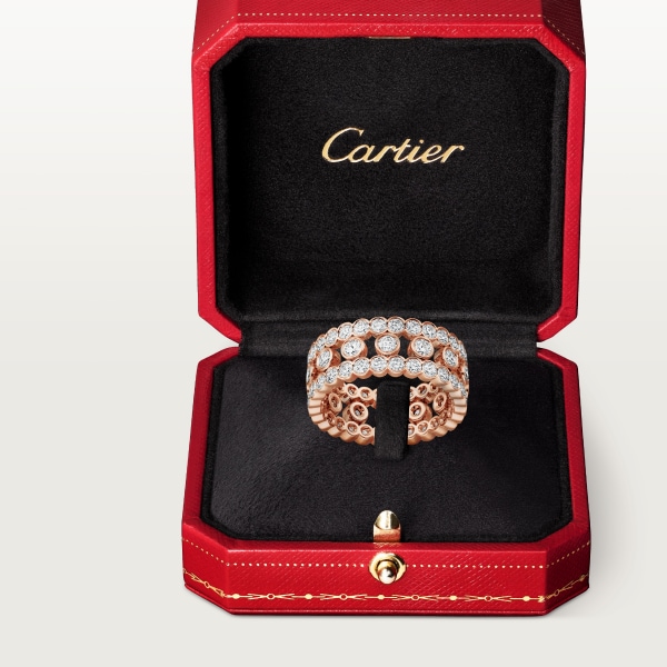 Anillo Broderie de Cartier Oro rosa, diamantes