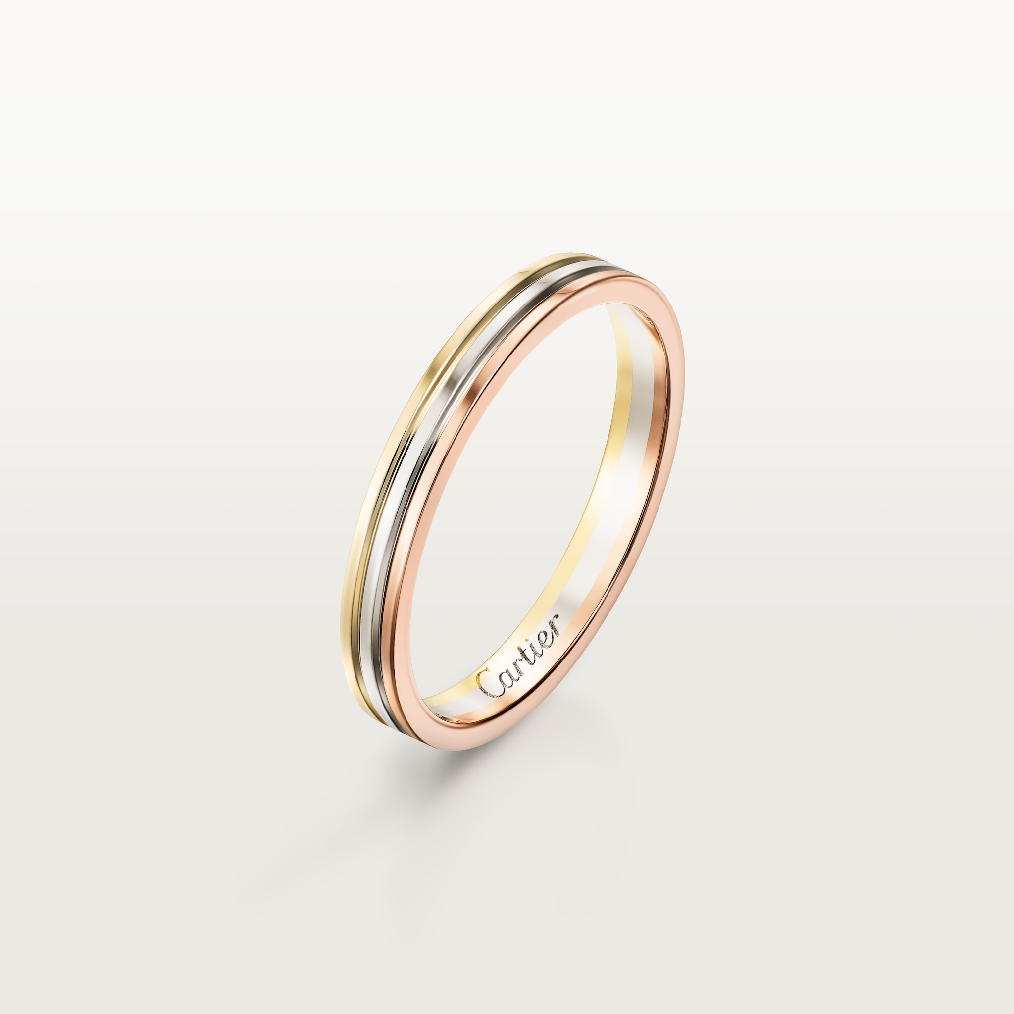 Vendôme Louis Cartier Wedding BandWhite gold, rose gold, yellow gold