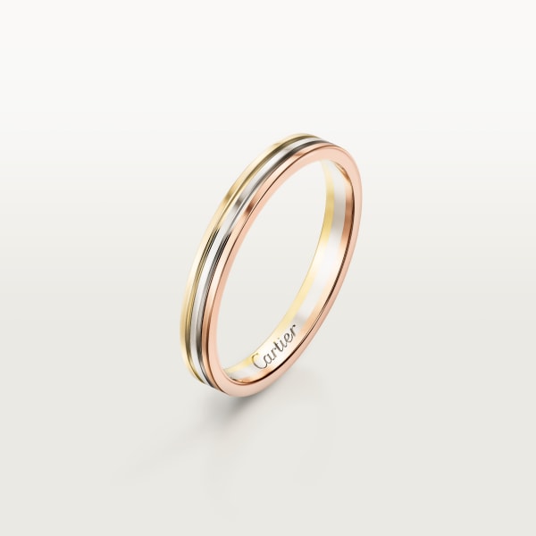 Vendôme Louis Cartier Wedding Band White gold, rose gold, yellow gold