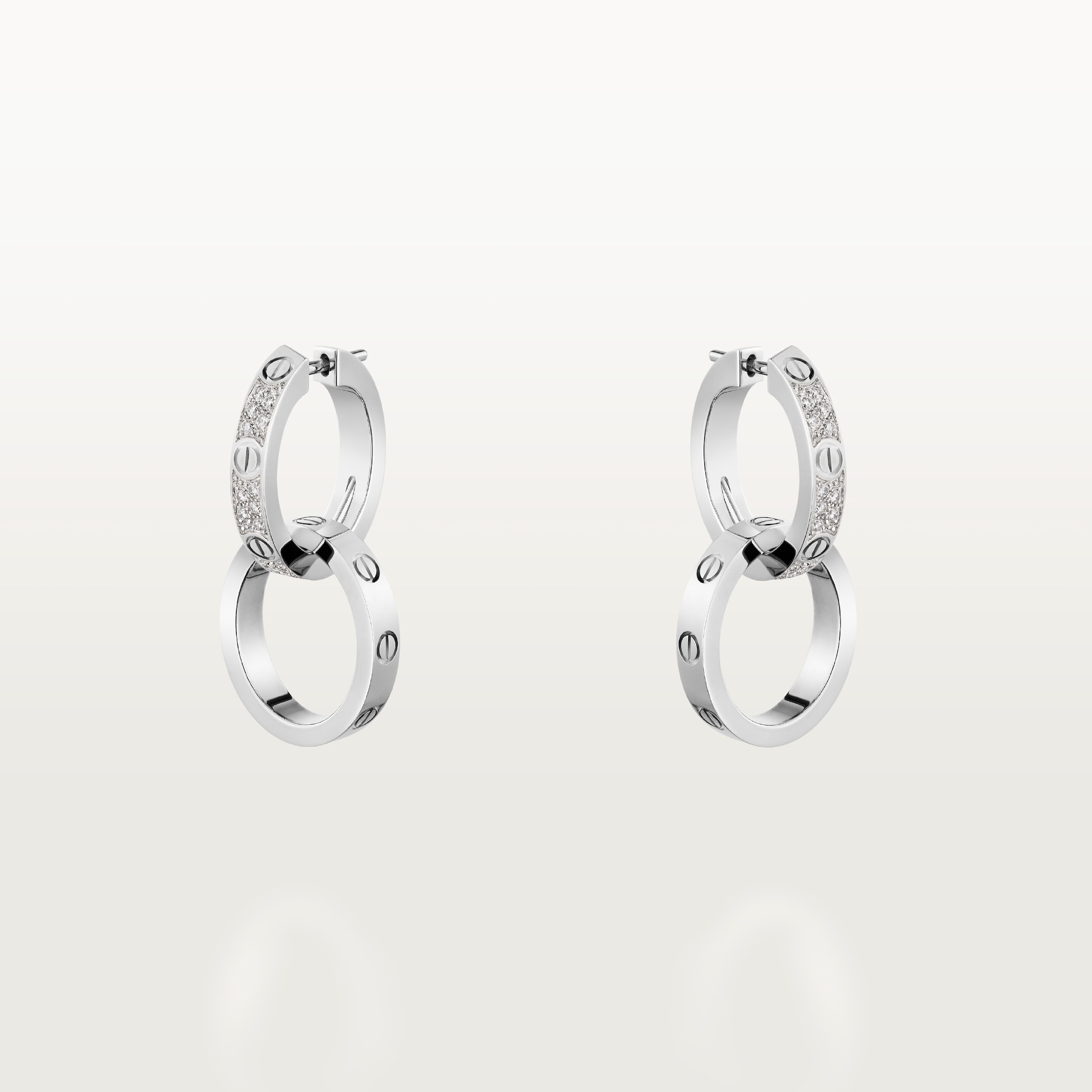 Love earringsWhite gold, diamonds