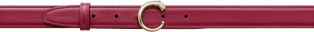 Cinturón Panthère de Cartier Piel de ternera rojo cereza, hebilla acabado dorado