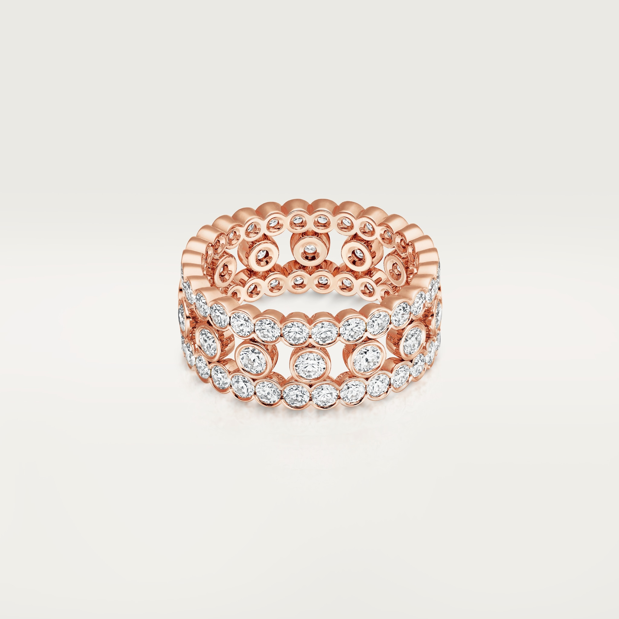 Anillo Broderie de CartierOro rosa, diamantes