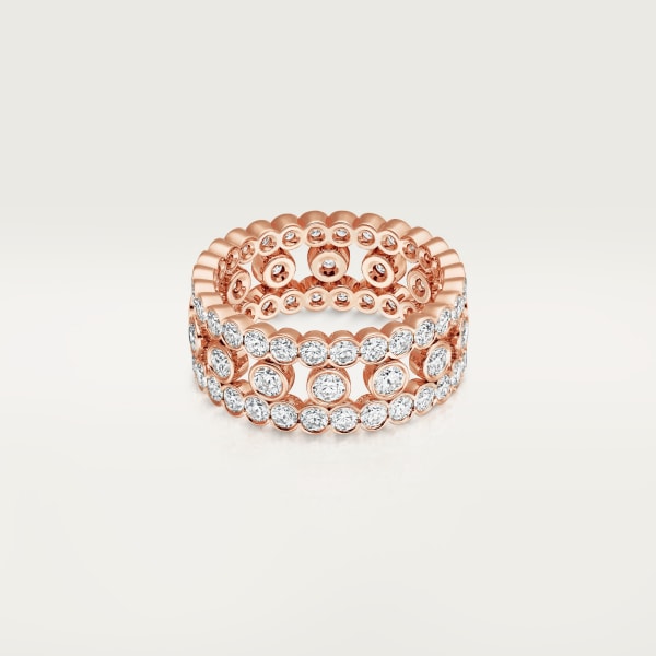 Broderie de Cartier ring Rose gold, diamonds