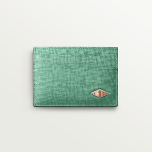 Cartier Losange Small Leather Goods, Card holder Grained tangerine jade calfskin