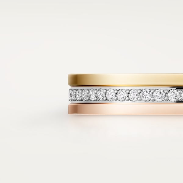 Vendôme Louis Cartier Wedding Ring White gold, yellow gold, rose gold, diamonds