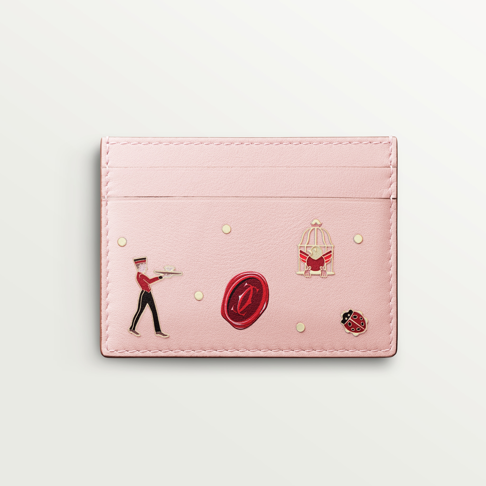 Small Leather Goods Classique Line Pale pink calfskin