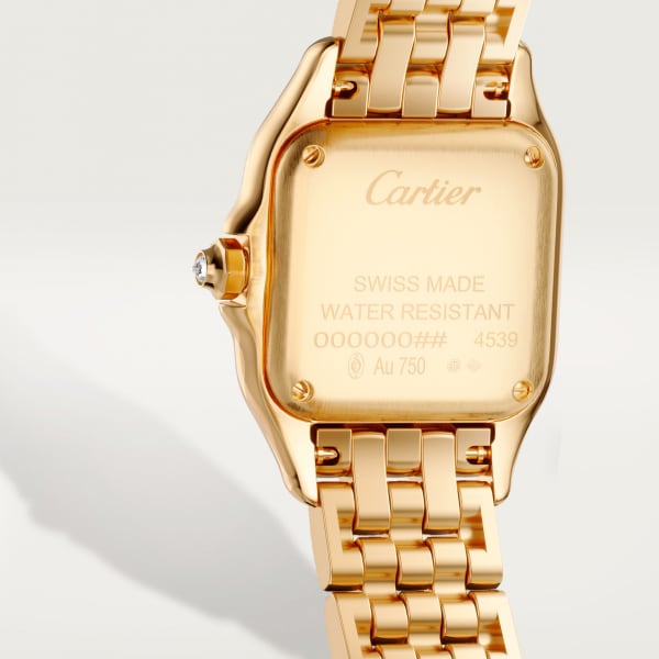 Panthère de Cartier watch Small model, quartz, yellow gold, diamonds