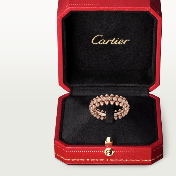 Anillo Clash de Cartier Oro rosa, diamantes