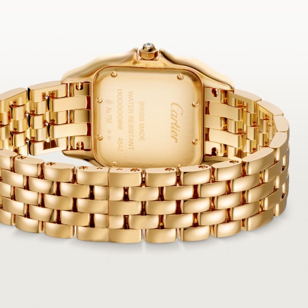 Reloj Panthère de Cartier Tamaño mediano, cuarzo, oro amarillo, diamantes