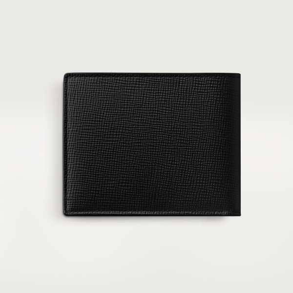 Cartier Losange Small Leather Goods, Card holder Grained black calfskin, palladium finish